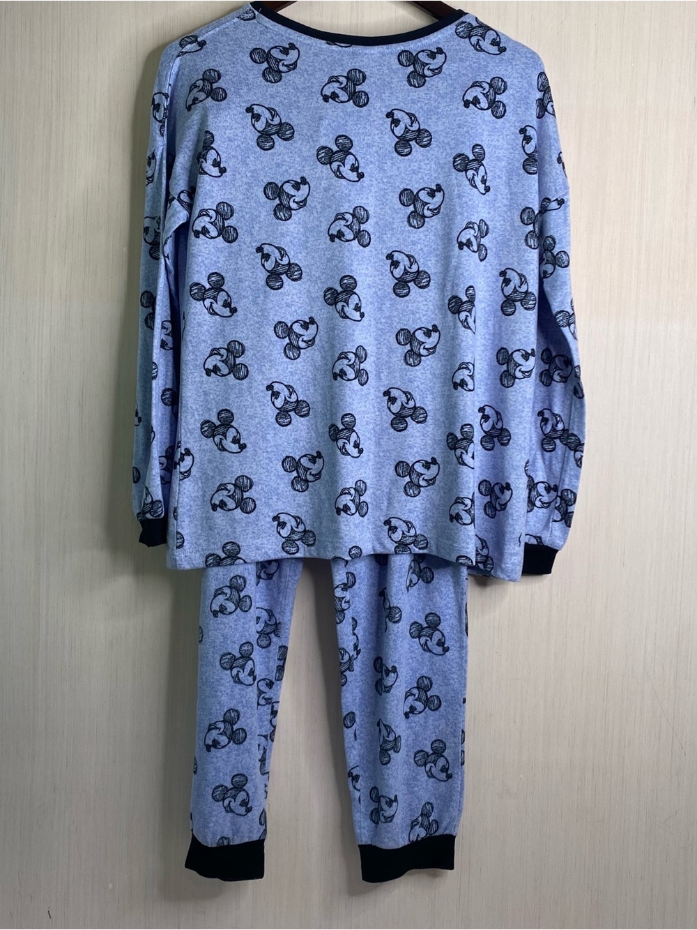 Disney Mickey Mouse Women’s 2 Piece Soft Cozy Lounge Pajama Set Blue Small - Picture 2 of 9
